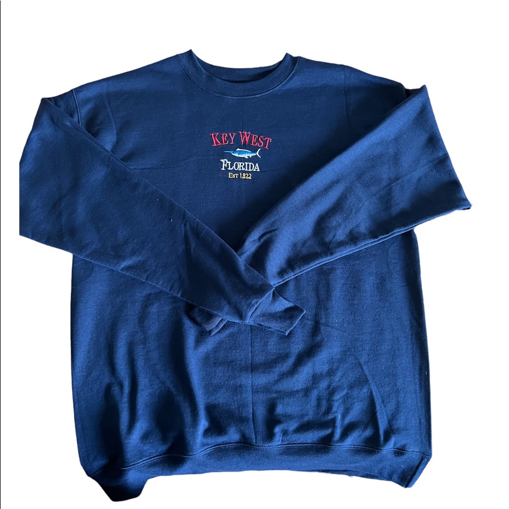 Vintage key West Florida navy blue crewneck